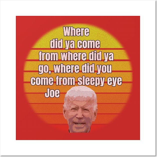 Sleepy Eye Joe - Distressed Wall Art by Views of my views